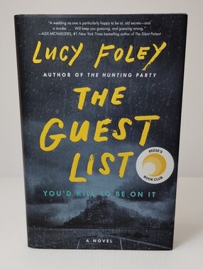 Barnes & Noble Black and Yellow 'The Guest List' Coffee Table Book